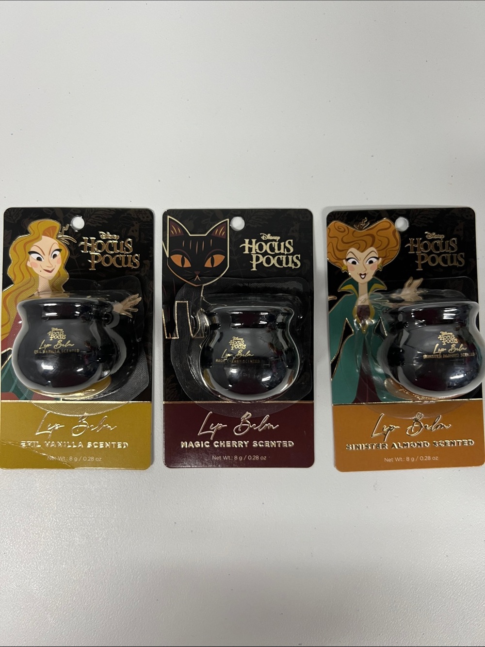 Disney Hocus Pocus Cauldron Lip Balm - Black (Vanilla, Cherry, Almond Scents)